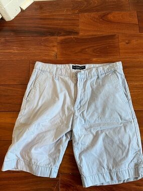 U.S. Polo Assn. Men's Pale Blue Flat Front Shorts